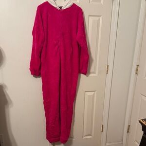 Hello Kitty by Sanrio Hot Pink Hooded Pajama Onesie
